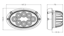 REVON 40W / 4000LM LED-TYÖVALO "MF" OVAALI UPOTETTAVA