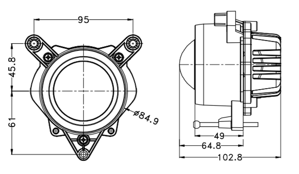 REVON LED-AJOVALO (LÄHIVALO) JOHN DEERE 60W