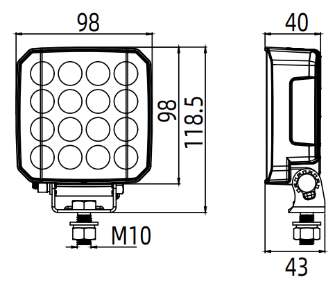 REVON LED-TYÖVALO 64W