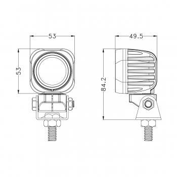 REVON 10W / 900LM LED-TYÖVALO