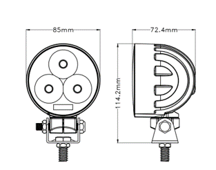 REVON 30W / 2550LM LED-TYÖVALO PYÖREÄ / CLAAS